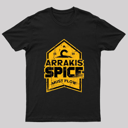 Arrakis Spice Must Flow Nerd T-Shirt