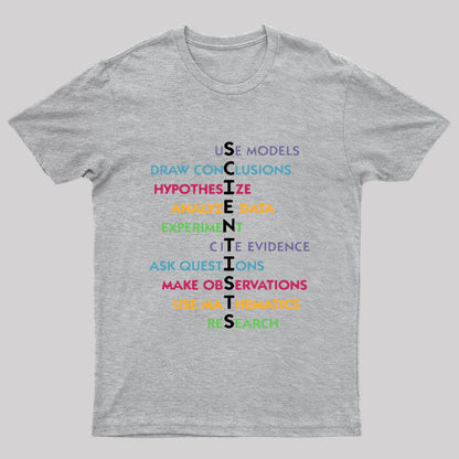 Funny Scientist Crossword Puzzle Geek T-Shirt
