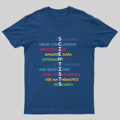 Funny Scientist Crossword Puzzle Geek T-Shirt