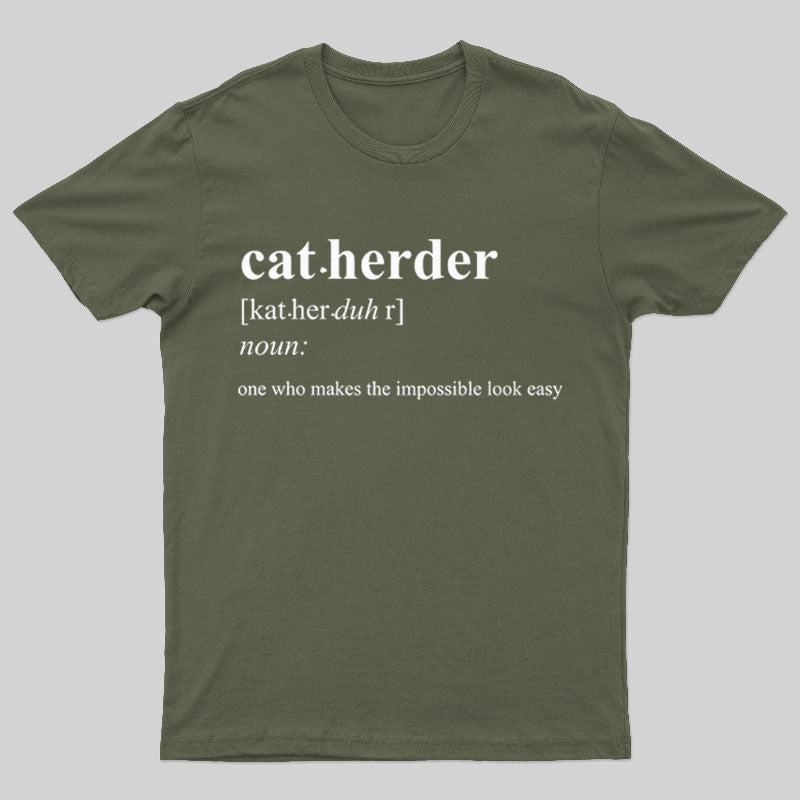 Cat Herder Geek T-Shirt