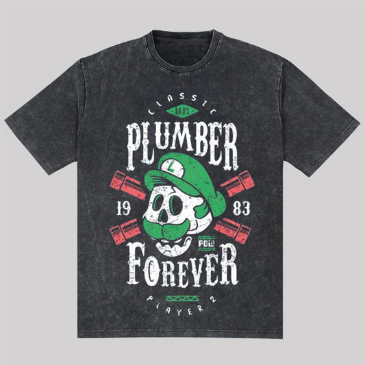 Plumber Player 2 Forever Washed T-Shirt