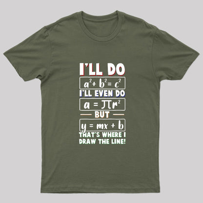 That's Where I Draw The Line Nerd T-Shirt