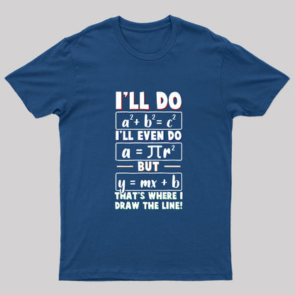 That's Where I Draw The Line Nerd T-Shirt
