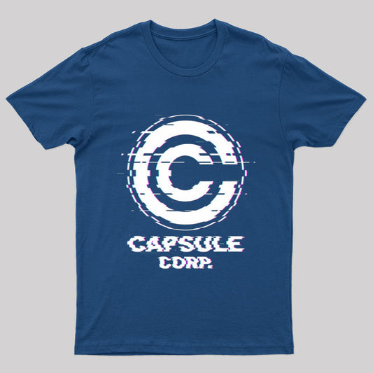 Glitch Capsule Corp Geek T-Shirt