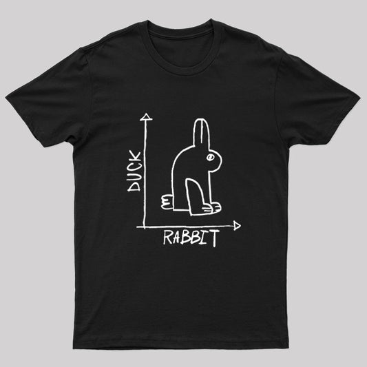 Funny Science Duck Rabbit Nerd T-Shirt
