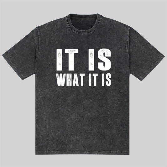 IT IS WHAT IT IS Washed T-Shirt