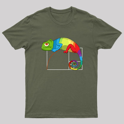 Golden Ratio Math Chameleon T-Shirt