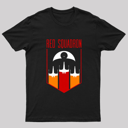 Red Squadron Geek T-Shirt