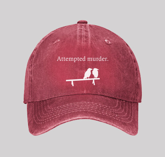 Attempted Murder Washed Vintage Baseball Cap