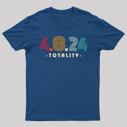 4.8.24 Totality Solar Eclipse Retro Vintage T-Shirt