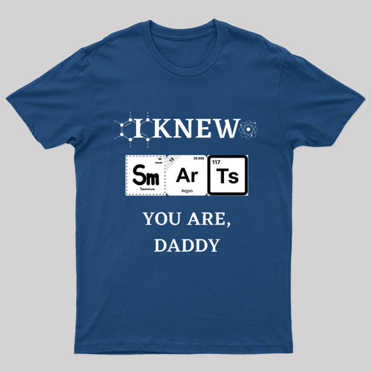 I Knew Smart You are Daddy Geek T-Shirt