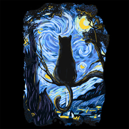 CAT STARRY NIGHT T-Shirt