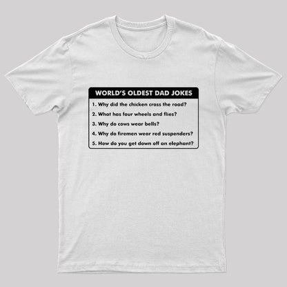 World's Oldest Dad Jokes Nerd T-Shirt