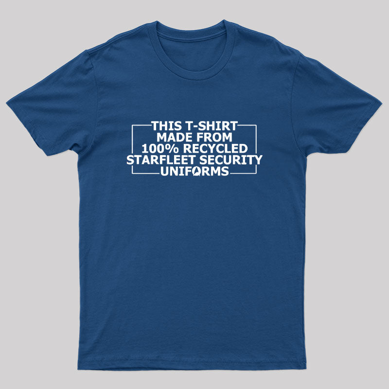 100% Recycled Starfleet Security Geek T-Shirt
