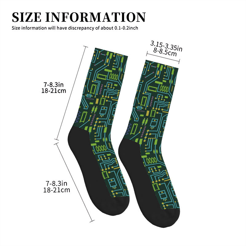 Geek Circuit Board Men's Socks