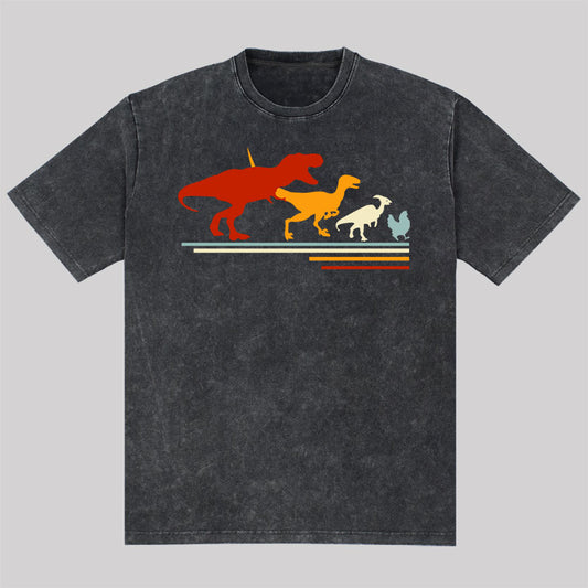 Dinosaur Evolution Washed T-Shirt