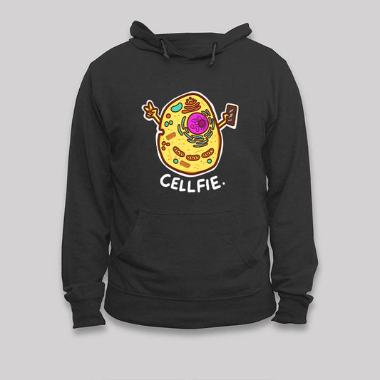 Biology pun shirts Cell-Fie Hoodie