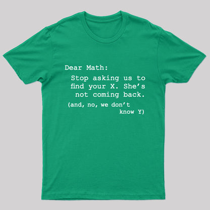 Dear Math Nerd T-Shirt