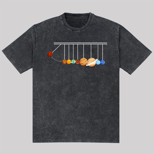 Planetary Physics Experiment Washed T-Shirt