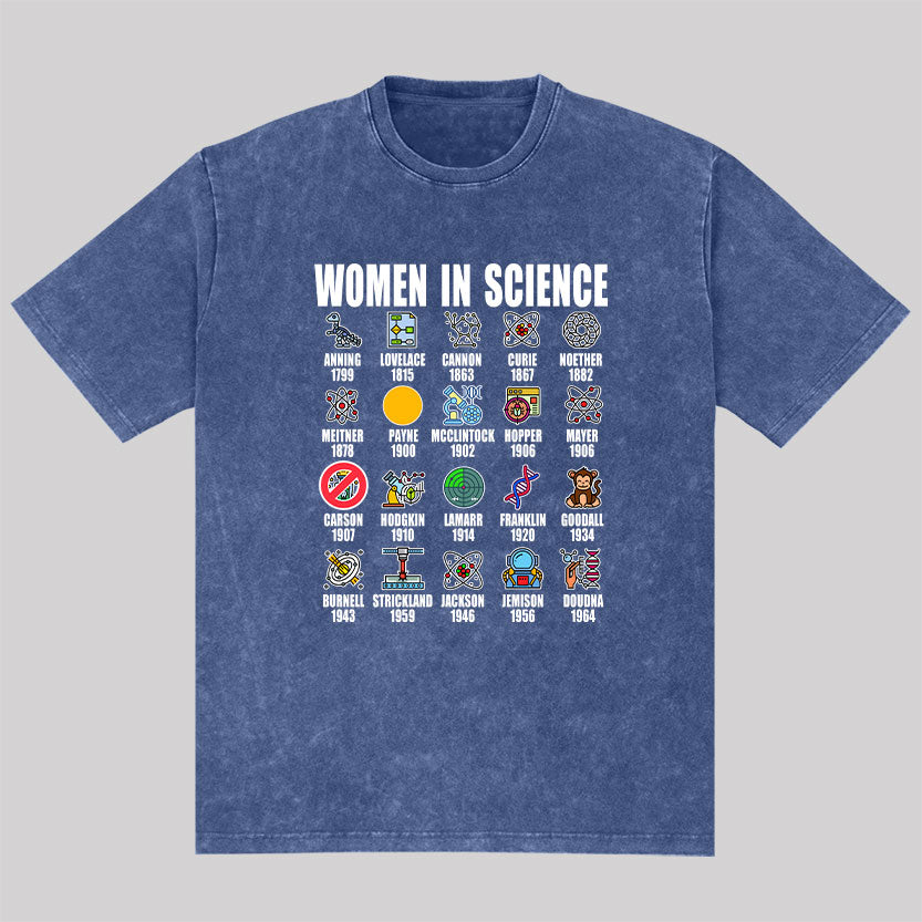 Women in Science Washed T-Shirt