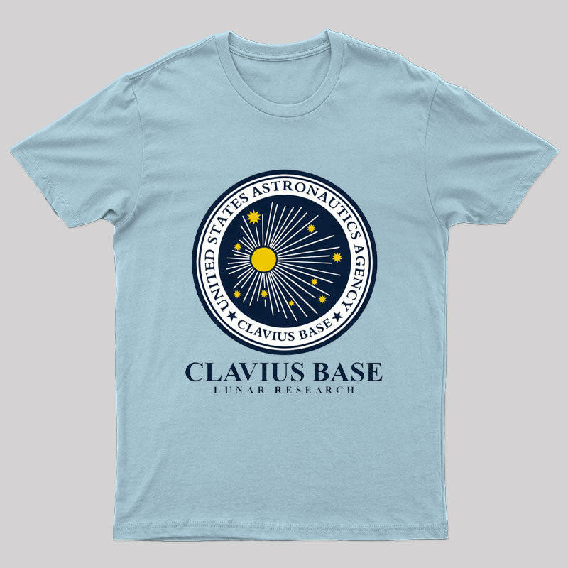 Clavius Base Lunar Research T-Shirt