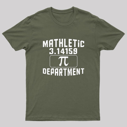 Mathletic Department Pi Day Nerd T-Shirt