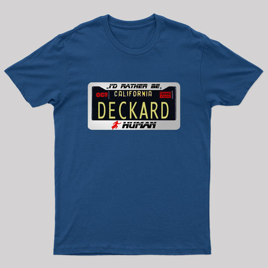 Blade Runner 2049 Deckard License Plate T-Shirt