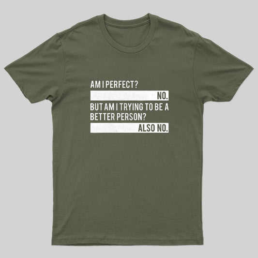 Am I Perfect Geek T-Shirt