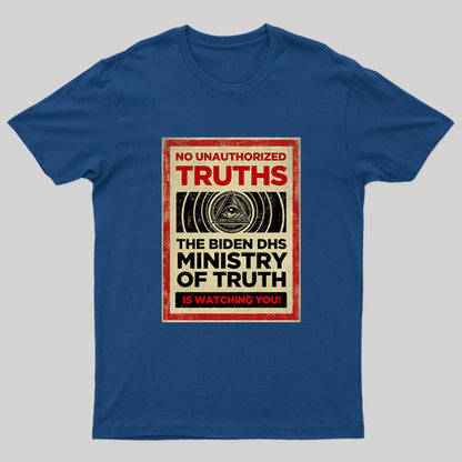 No Unauthorized Truths Nerd T-Shirt