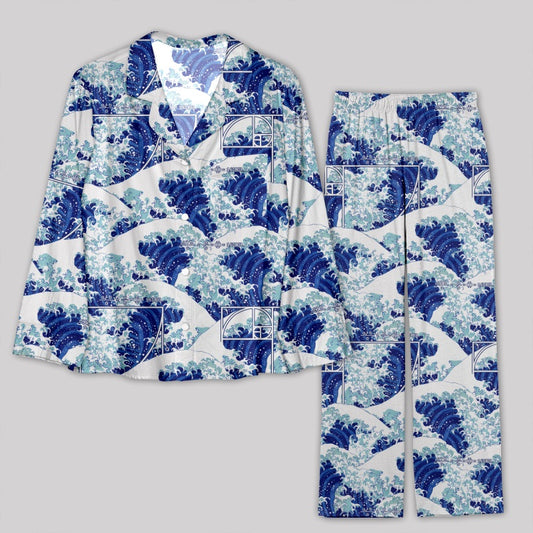 Fibonacci Waves Quadrant Pajamas Set