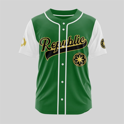 Personalized Galactic Republic Baseball Jersey