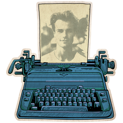 Personalized Retro Typewriter Keychain
