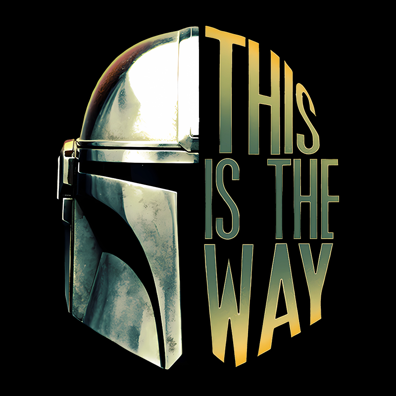 The Mandalorian This Is The Way Helmet T-shirt