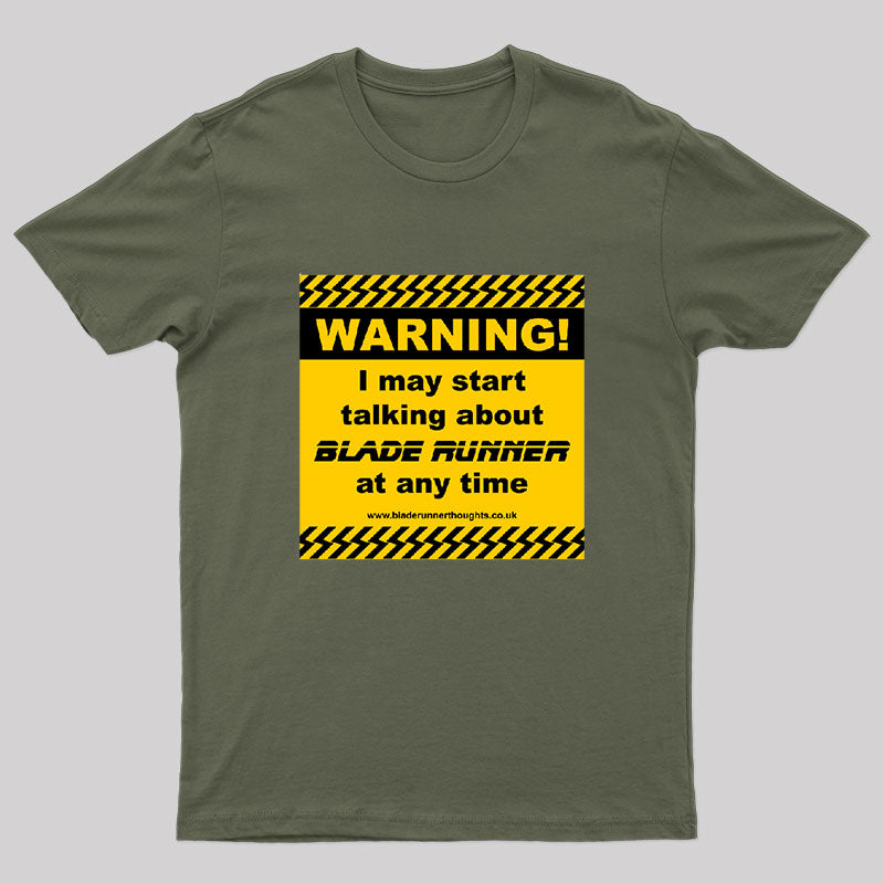 Blade Runner Warning 01 T-Shirt
