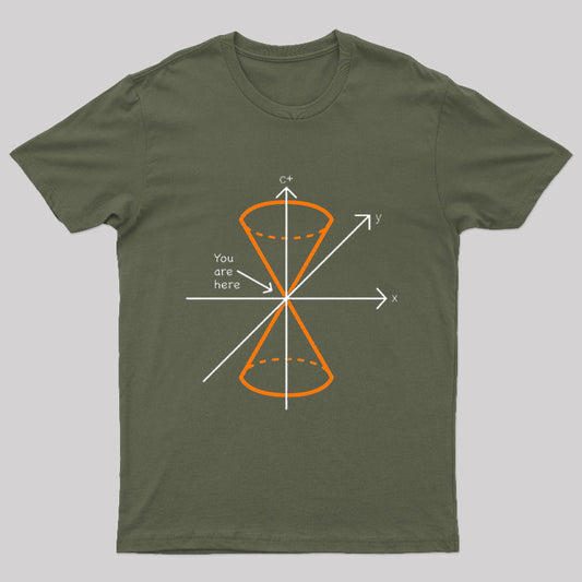 Spacetime Light Cone Nerd T-Shirt