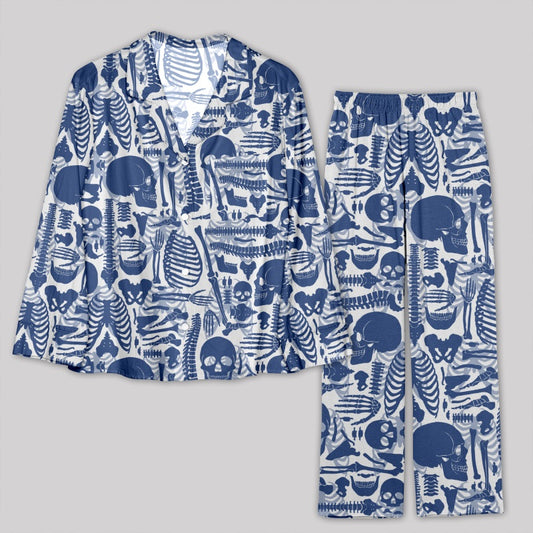 Skeleton Pajamas Set