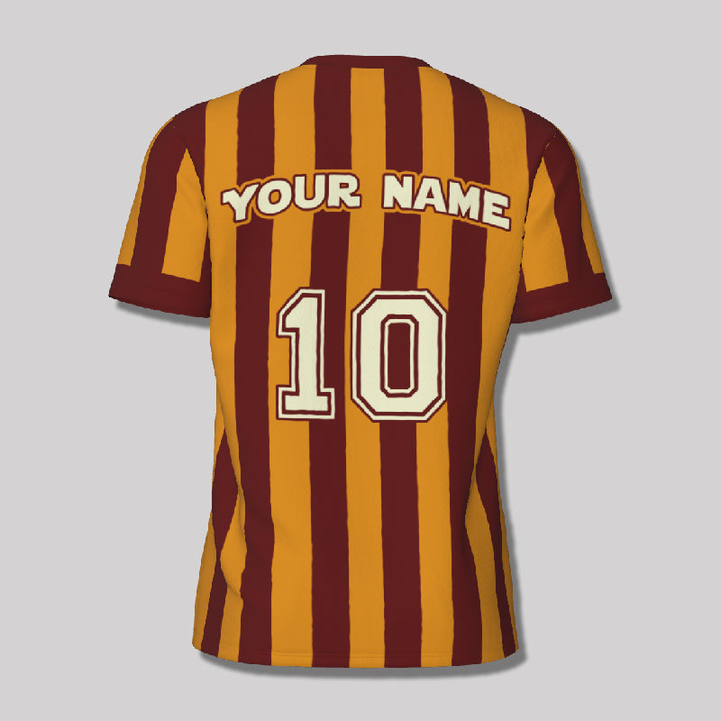 Personalized Mandalorian Red and Yellow Stripes Soccer Jersey