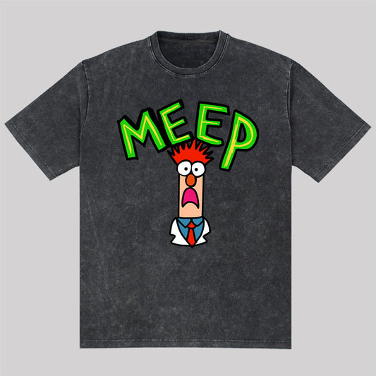 Meep muppet beaker Washed T-Shirt