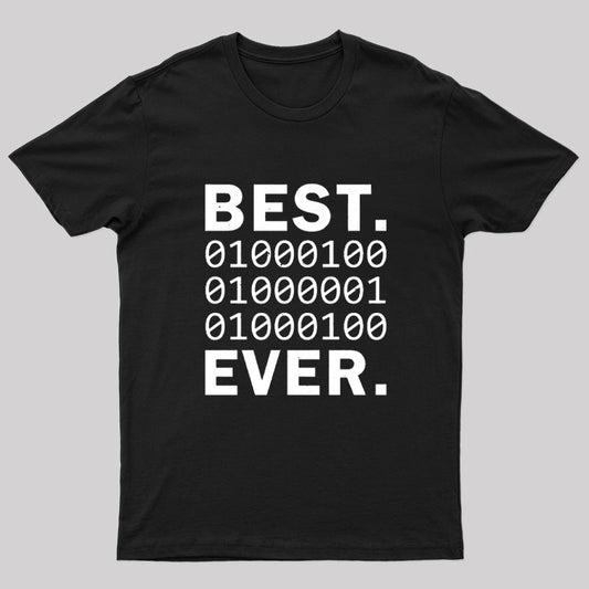 Best Dad Ever in Binary Code T-Shirt