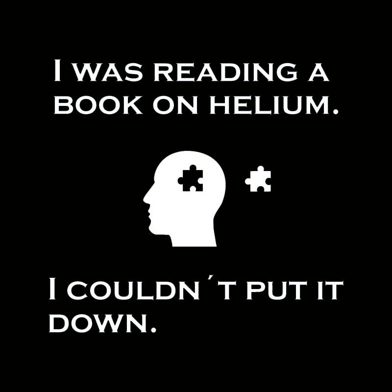 Reading A Book On Helium Nerd T-Shirt