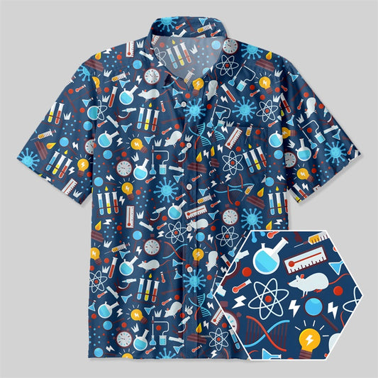 Science Button Up Pocket Shirt