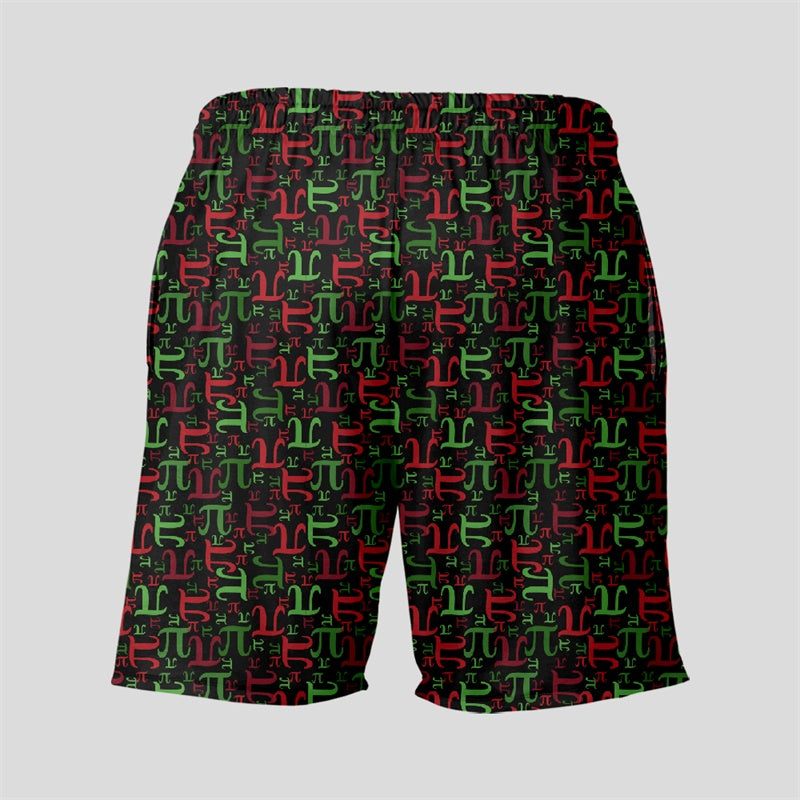 Math Christmas PI Shorts