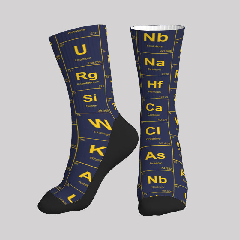 Chemical Elements Navy Men's Socks