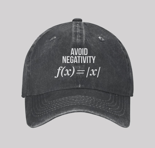 Avoid Negativity Washed Vintage Baseball Cap