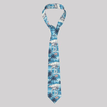 Imperial Walker Blue Hawaiian Beach Geek Neckties