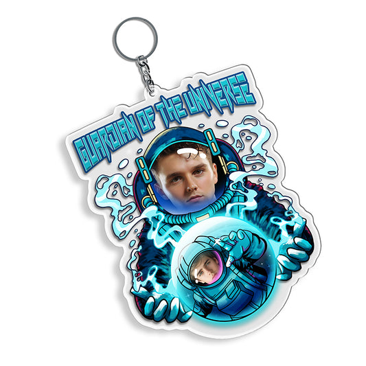 Personalized Space Guardian Keychain