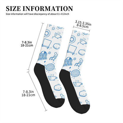 The Hitchhiker's Guide to the Galaxy White Men's Socks