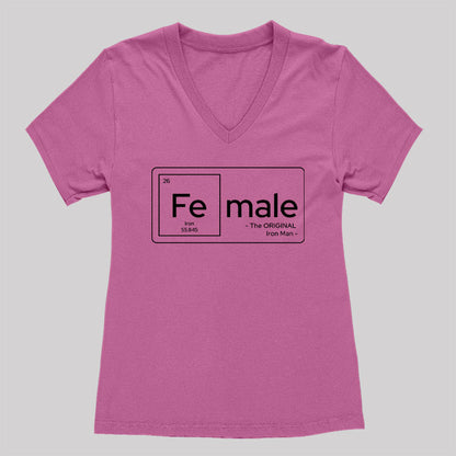 Female Women's V-Neck T-shirt