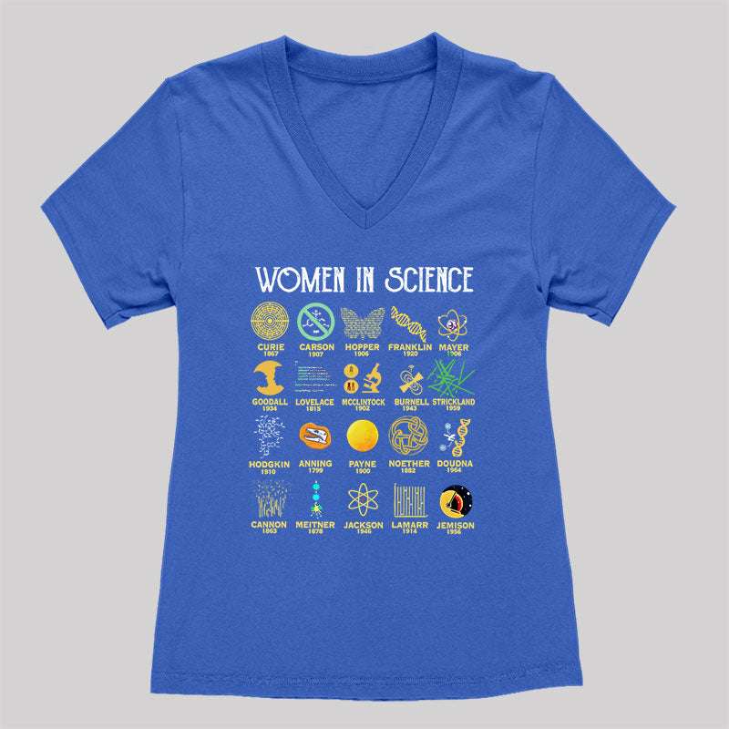 Thanks Women in Science Women's V-Neck T-shirt