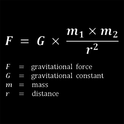 Gravitational Force Formula Nerd T-Shirt